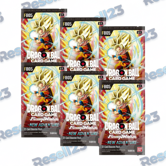 6 Buste Singole Dragon Ball Super FB-05 New Adventure ENG