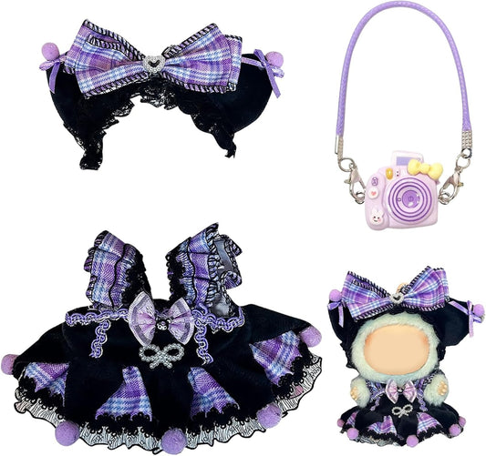 Vestito Labubu Cappello e Macchina Fotografica