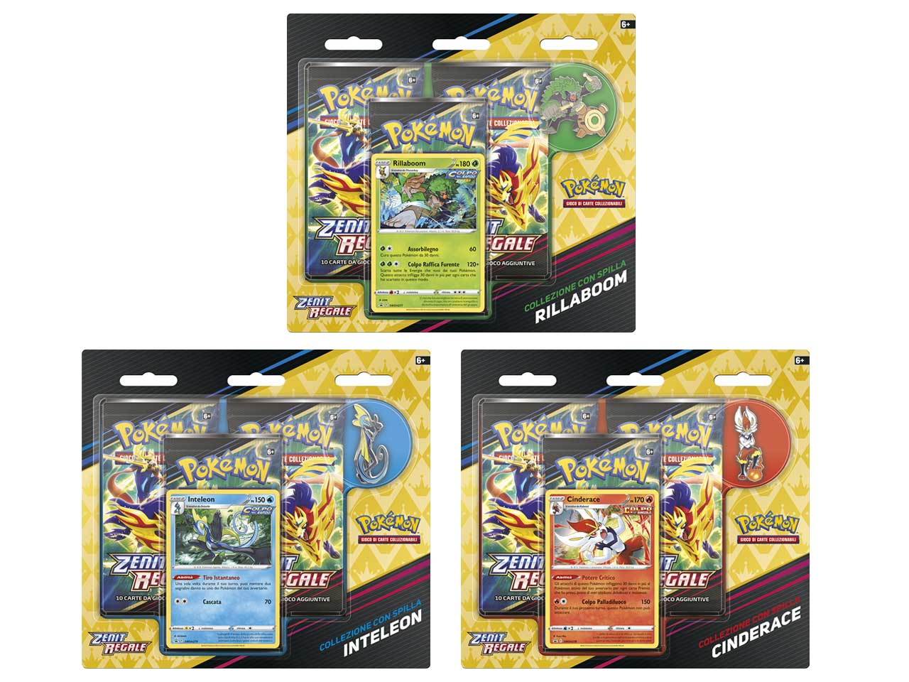 Pokémon Blister 3 Buste Zenit Regale (Random) IT