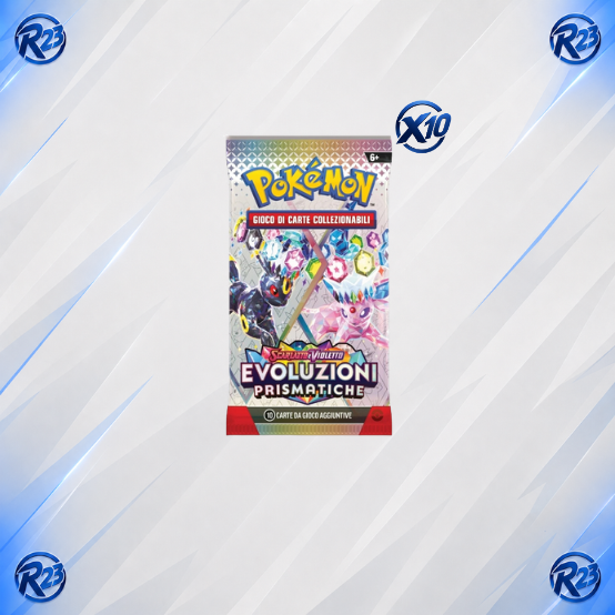 10 Buste Singole Pokemon Evoluzioni Prismatiche IT