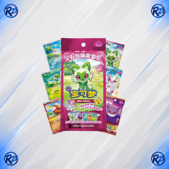Pokemon Gem Pack Badge Set CH