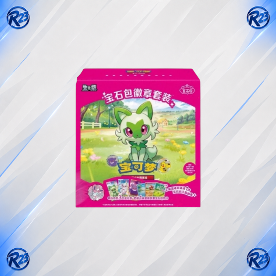 Pokemon Display 12 Gem Pack Badge Set CH