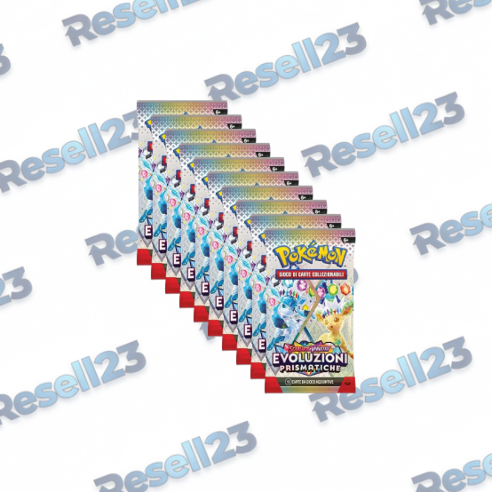 10 Buste Singole Pokemon Evoluzioni Prismatiche IT