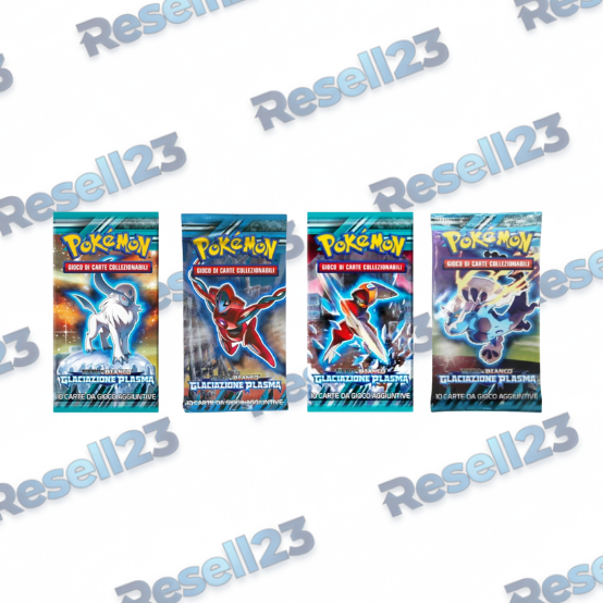 Pokémon Nero Bianco Glaciazione Plasma 4 Buste Artset IT