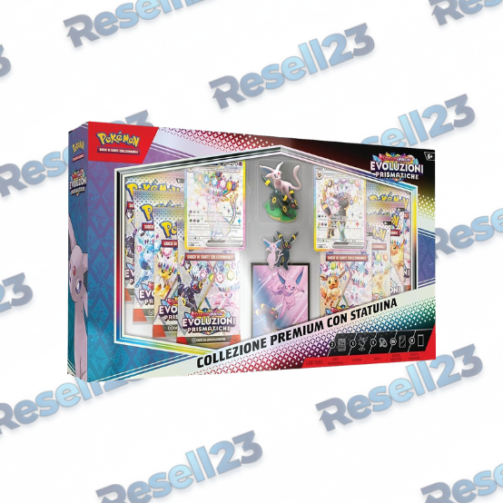 Pokemon Evoluzioni Prismatiche Collezione Premium con Statuina IT