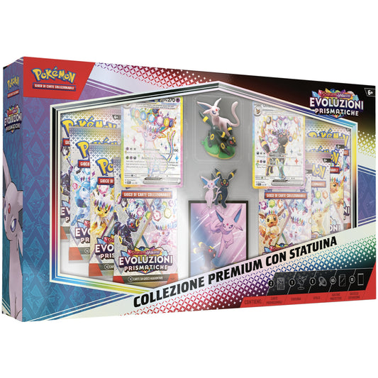 Pokemon Evoluzioni Prismatiche Collezione Premium con Statuina IT + Carta Personalizzata