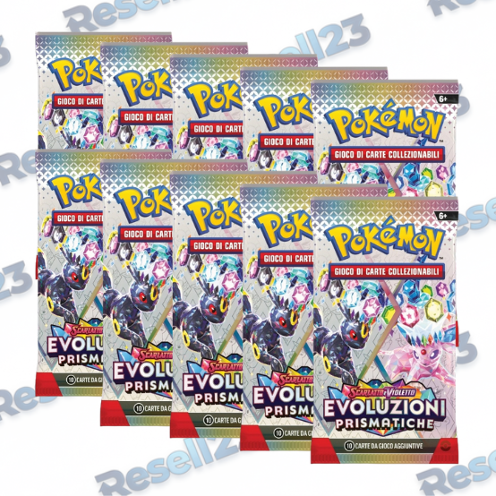 10 Buste Singole Pokemon Evoluzioni Prismatiche IT