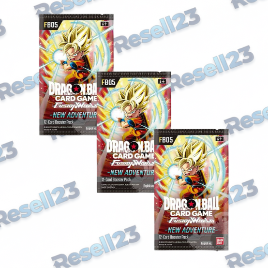 3 Buste Singole Dragon Ball Super FB-05 New Adventure ENG