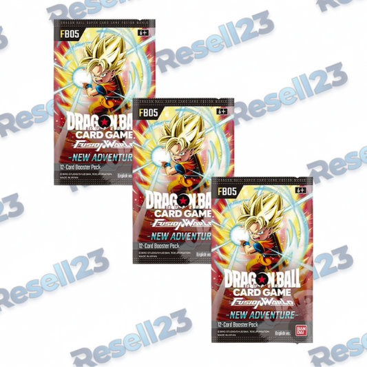 3 Buste Singole Dragon Ball Super FB-05 New Adventure ENG