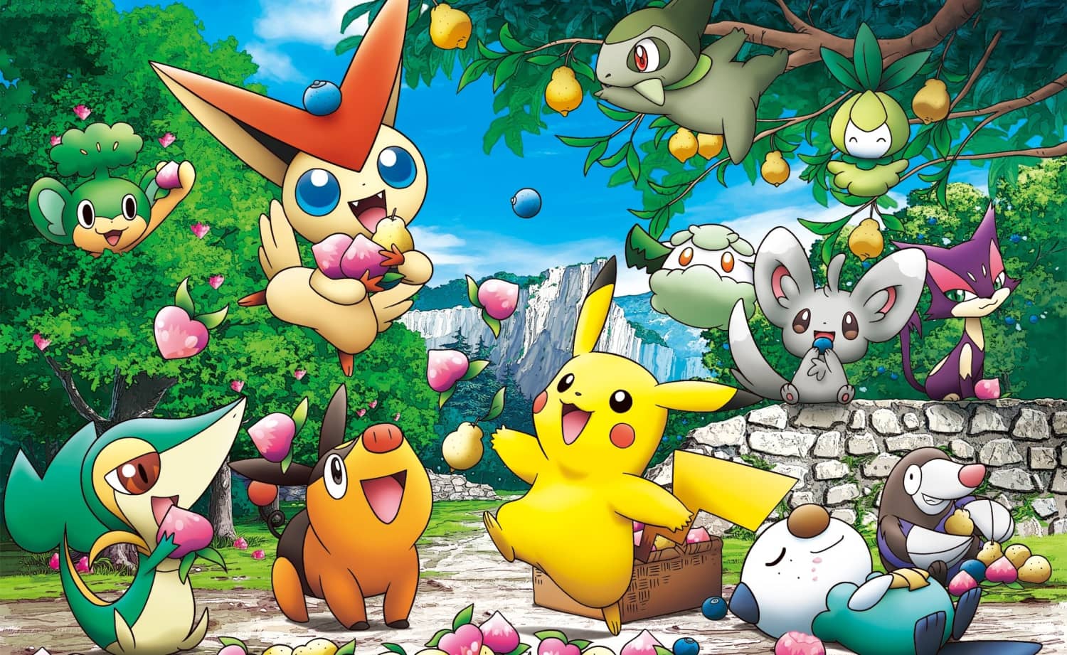 Raduno di Pokémon colorati