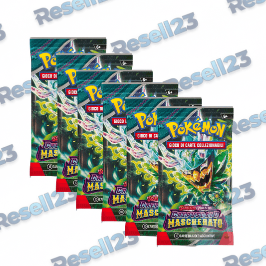 6 Buste Singole Pokemon Crepuscolo Mascherato IT Resell23