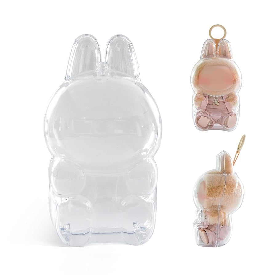 Custodia Protettiva Acrilico Trasparente Pop Mart Labubu The Monsters Have a Seat