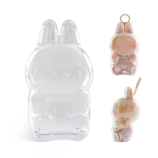Custodia Protettiva Acrilico Trasparente Pop Mart Labubu The Monsters Have a Seat