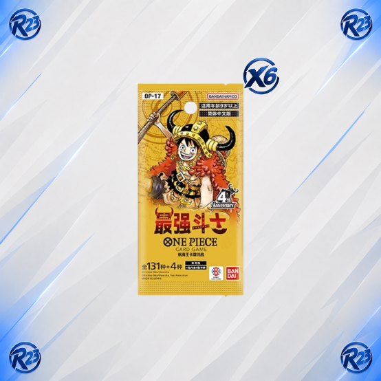 x6 Buste Singole One Piece OP-17 The World's Strongest Warriors CH