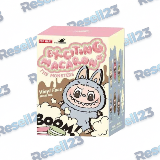 Pop Mart Labubu The Monsters Tasty Macarons Vinyl Face (1 Blind Box)