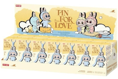 Pop Mart Labubu The Monsters Pin for Love Series Vinyl Plush Pendant (A-M) Sealed Case (14 Blind Box)