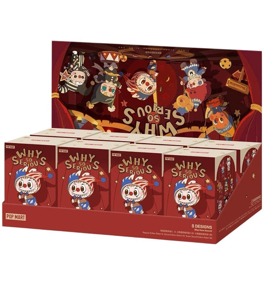 Pop Mart WHY SO SERIOUS Series Vinyl Plush Pendant Sealed Case (8 Single Boxes)