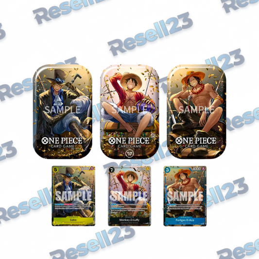 One Piece 3 Tin Set Vol. 2 TS02 ENG Random