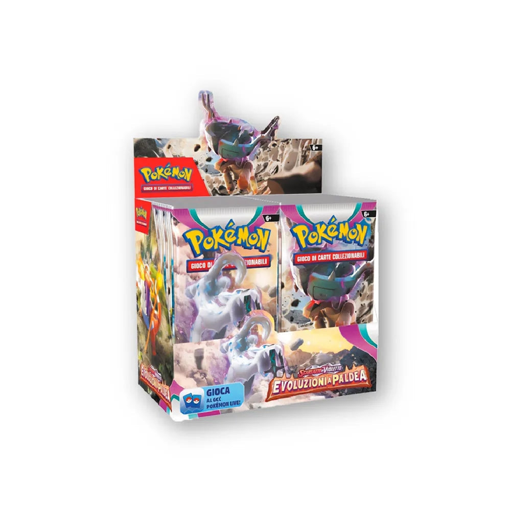 Pokemon Evoluzioni a Paldea Display 36 Buste IT + Carta Personalizzata