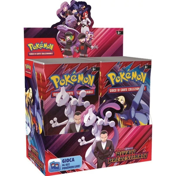 Pokemon Rivali Predestinati Display 36 Buste IT + Carta Personalizzata