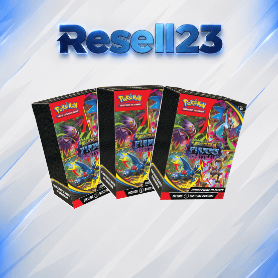 Pokemon 3 Bundle da 6 Buste Fiamme Spettrali IT Resell23