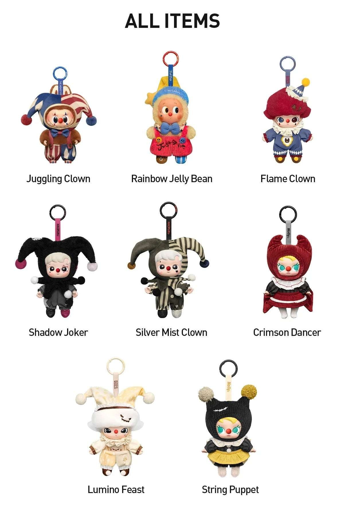 Pop Mart WHY SO SERIOUS Series Vinyl Plush Pendant Sealed Case (8 Single Boxes) n Resell23